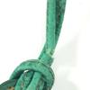 HERMES vintage logo Pochette bag mini bag Shoulder Bag Leather Green