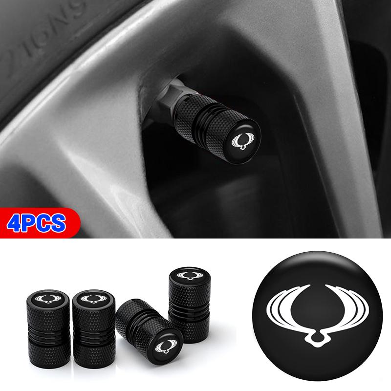 BMB1 Car Wheel Tire Metal Valve Caps Waterproof Stem Cover For SsangYong Kyron Rexton tivoli Actyon korando Rodius Musso Accessories