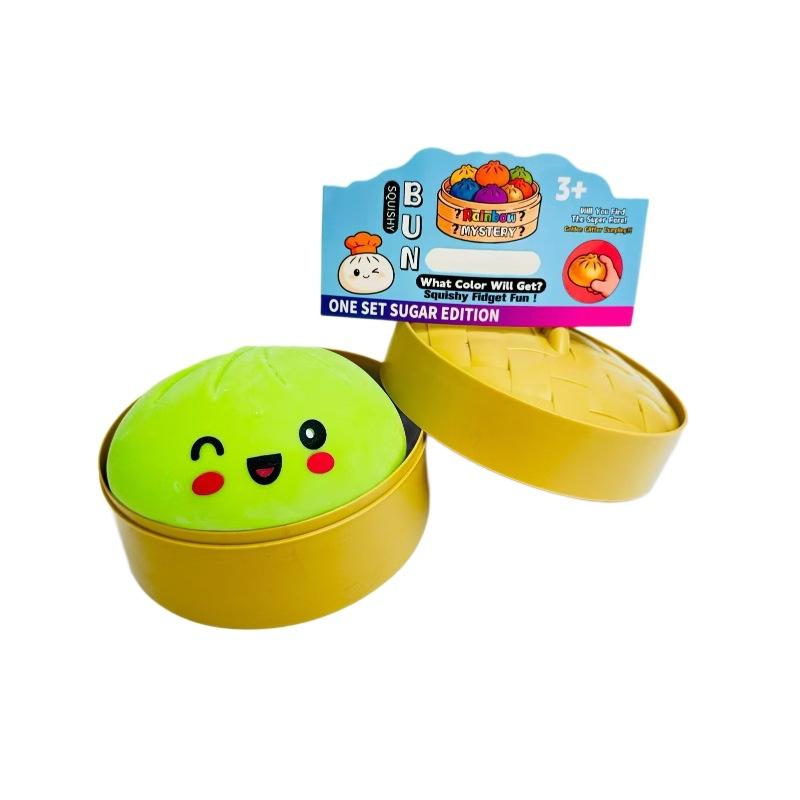 Super Large Bun Simulation Kneading Music Whole Person Decompression Expression Colored Bun Decompression Flour Ball Slow Rebound