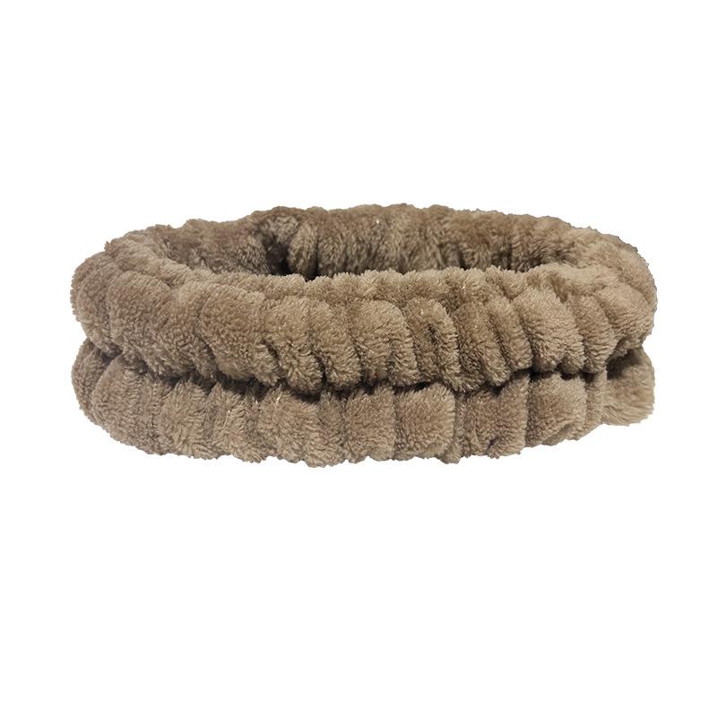 Plush Flannel Absorbent Wristbands & Splash-Proof Headband Set