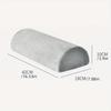 1pc Half Moon Bolster Pillow For Legs Knees Lower Back And Head Elastic Non-Slip Memory Foam Cushion Office Home Travel