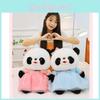 Adorable Large Panda Plush Toy With Chinese Style Hanfu Design For Birthday Gifts And Cuddling Comfort