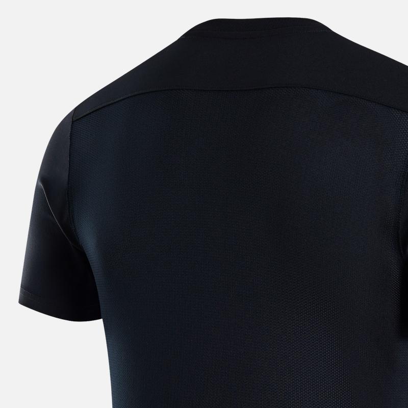 Nike Solid Color Simple Print Small Logo Quick-Dry Round Neck Short Sleeve Soccer Shirt Men Tops Black HF0524-010