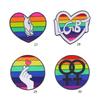 Hands In Hands Emblem Brooch Rainbow Brooch Pins Love Series Broom for Creative Party Accessories Clothes Bag Backpacks