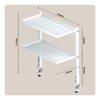 Desktop Storage Rack Perforated Clamp-on Desk Space Saving