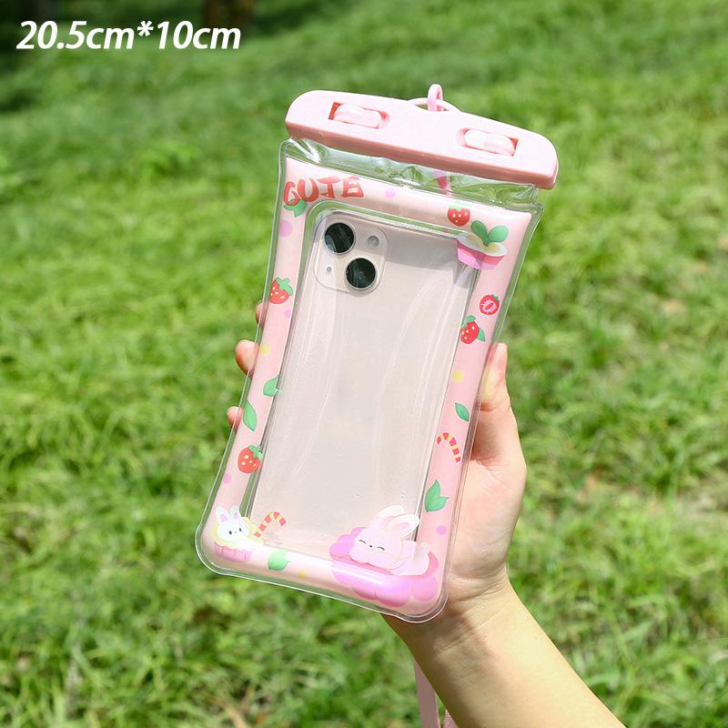 High Quality Cartoon Waterproof Phone Case With Touchscreen Airbag Water Festival Neck Protector