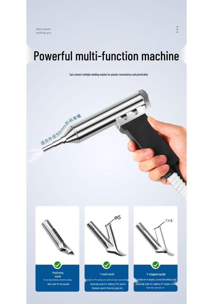 Plastic Welder: Hot Air Gun for PP, PVC, and Car Bumpers