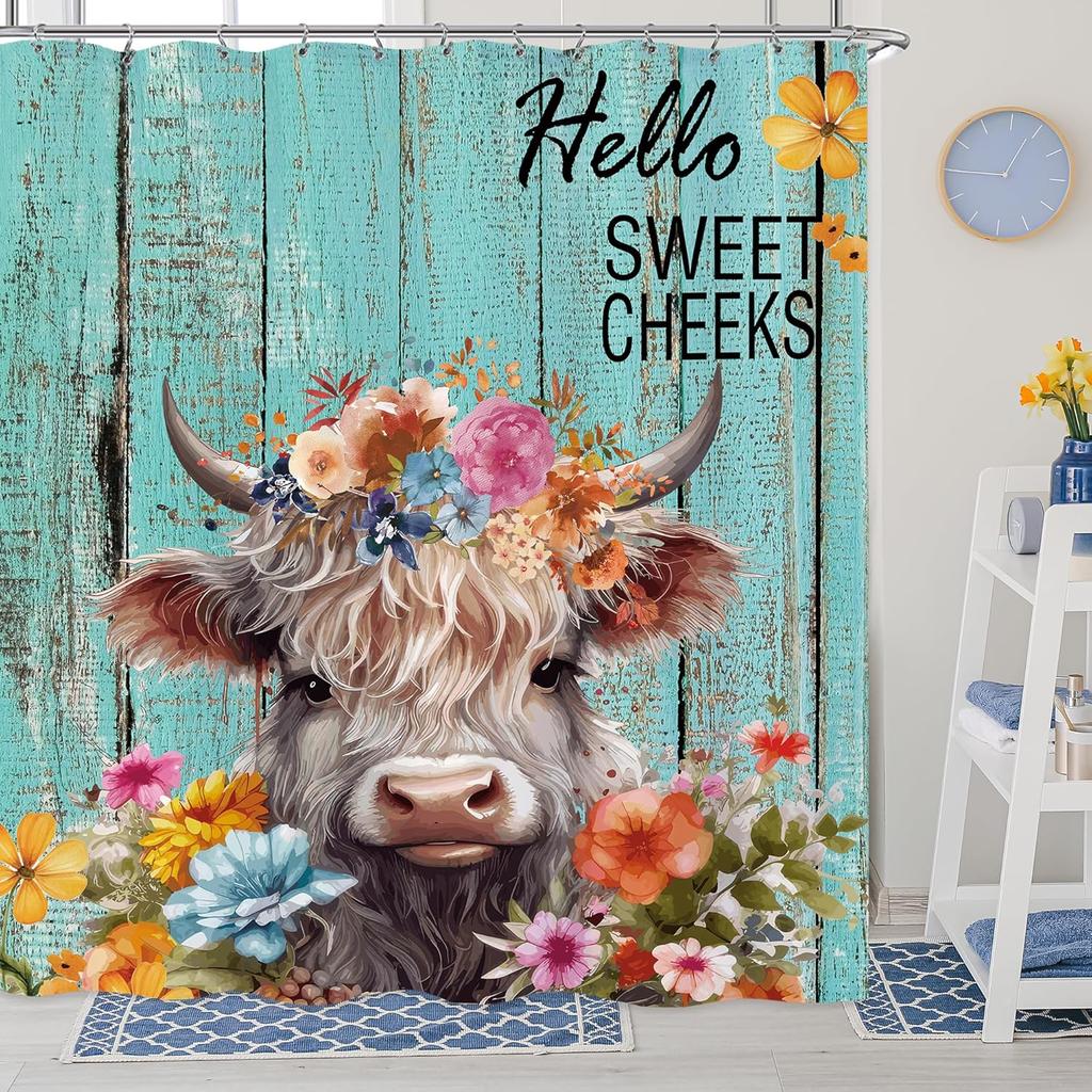 Afroamerikanisches schwarzes Mädchen Duschvorhang Rose afrikanische Blume Farbe wasserdicht Badewanne dekorativer Duschvorhang mit Haken