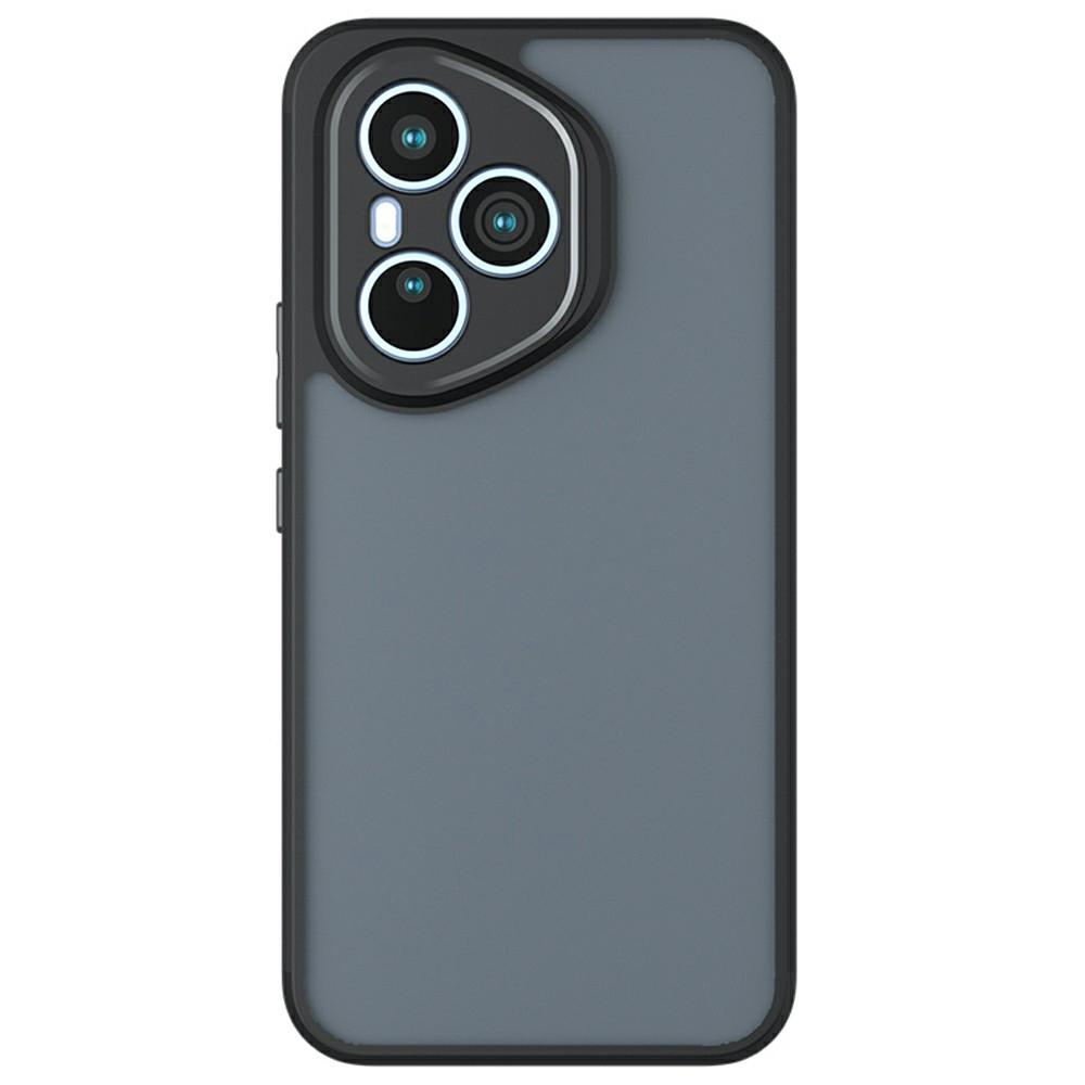 For Honor 400 Pro 5G (Global) Case Skin-Touch TPU + PC Matte Phone Back Cover, Transparent Black