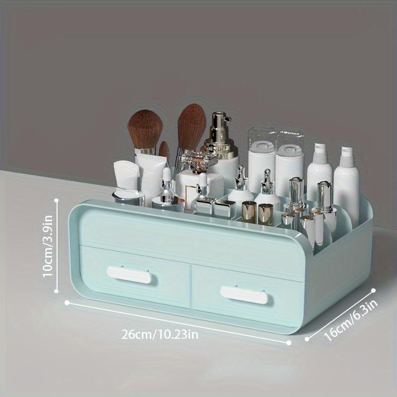 Makeup Storage Box Drawer Dormitory Finishing Plastic Shelf Large Makeup Capacity Cosmetics Skin Care Dressing Table Desktop