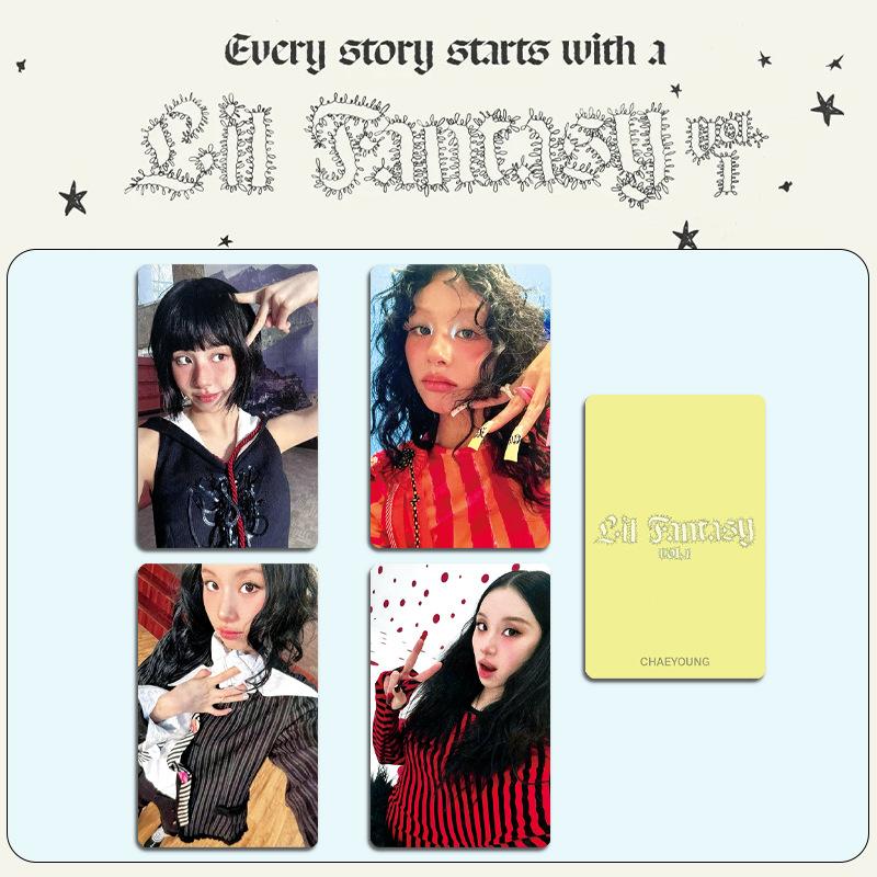 Kpop TWICE Chaeyoung 4pcs/7pcs/8pcs Photo Cards Set "Lil Fantasy Vol. 1" Lomo Cards Photocards Fan Collection Merchandise for ONCE