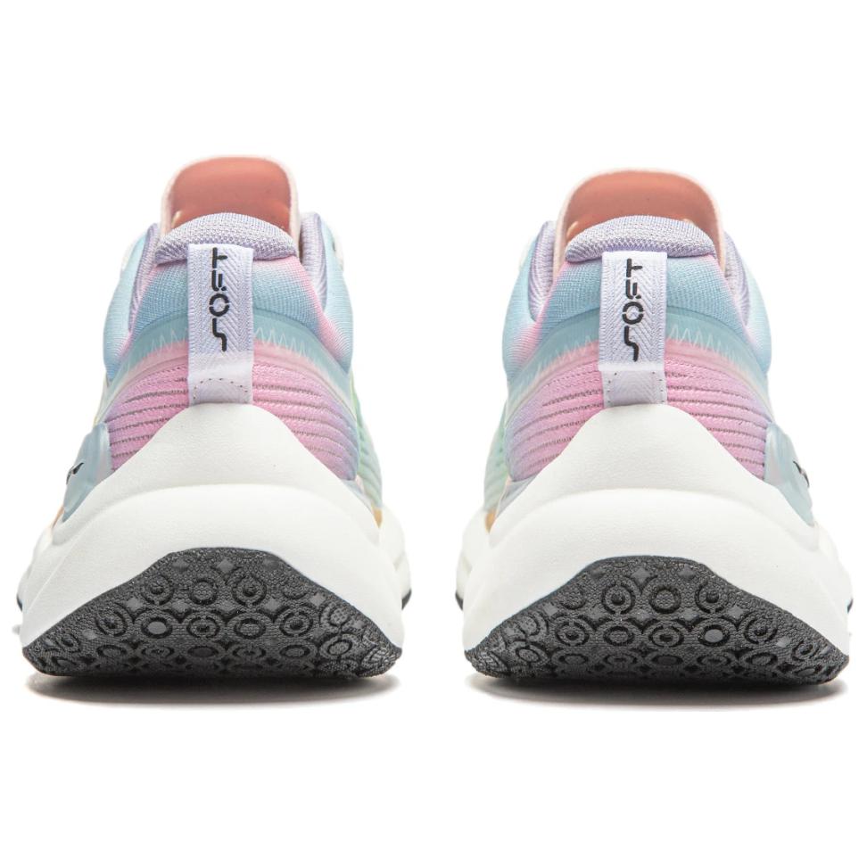 Li Ning Soft Cool Lightweight Comfortable Casual Shoes Women Sneakers Blue Pink AGLU022-5