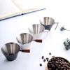 Wood Handle Coffee Measuring Cup with Scale Pouring Cup Espresso Measuring Dosing Cup  Kitchen