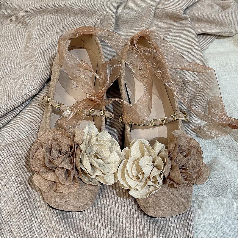 

Новые китайские вечерние туфли Мэри Джейн из замши на супермягкой подошве, туфли-чеонсам в стиле ретро, женские туфли на плоской подошве 40 абрикосовый