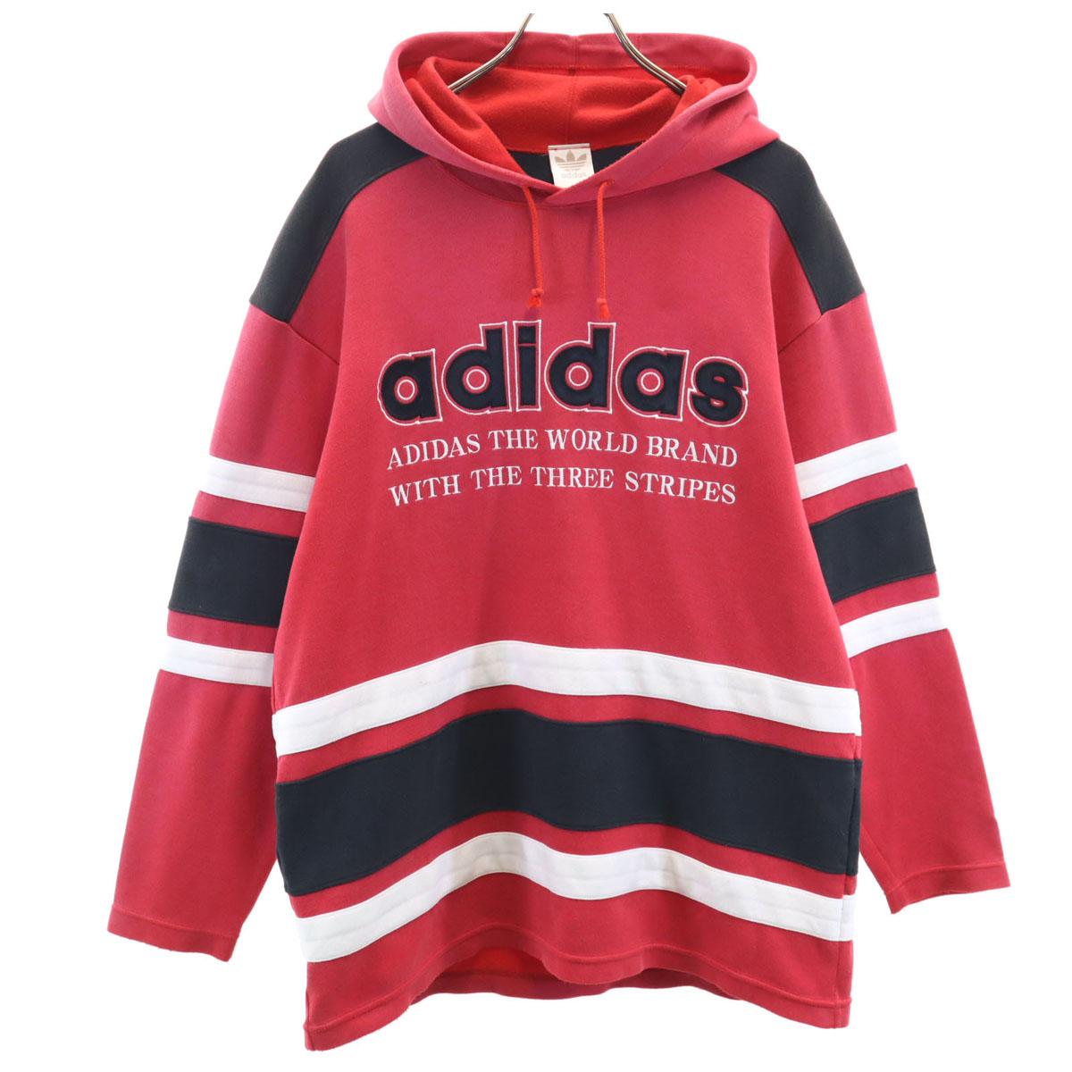 

adidas 80-е Винтаж Descente Логотип Трилистника Узор-бордюр Парка с длинным рукавом Мужская Б/У