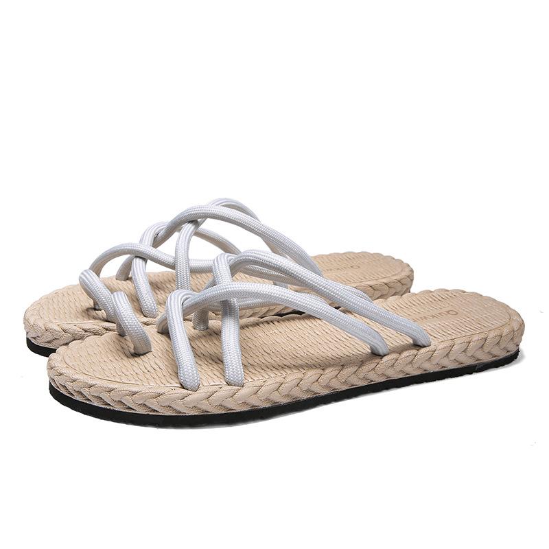 Men'S Sandals 2022 Summer Slippers Men'S Personalized Knitting Casual Wear Dual Purpose Trend Antiskid Beach Shoes