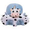 Baby Sofa Support Chair Soft Plush Cartoon Animal Baby Sitting Chair Learning Sitting Seat Blue
