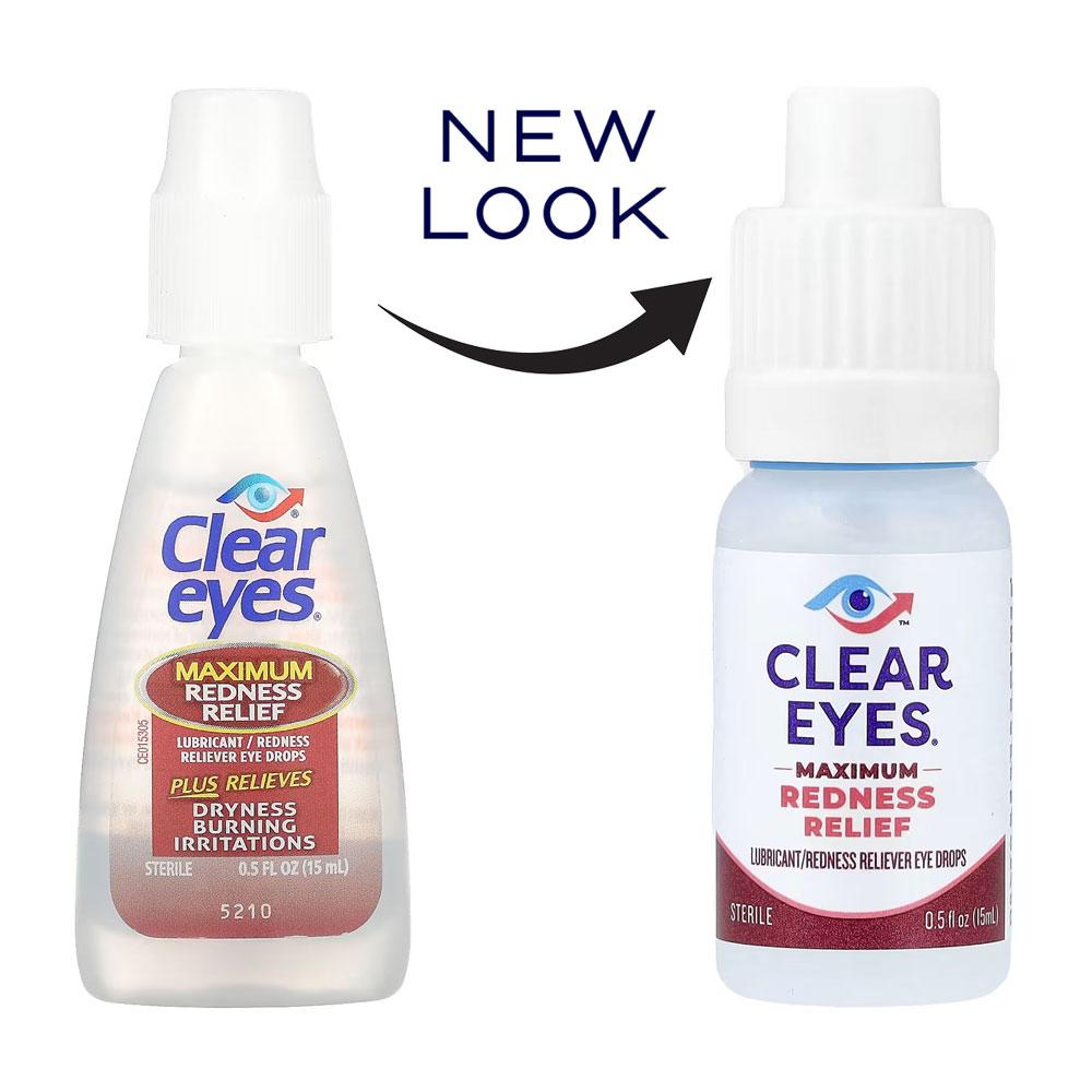 Clear Eyes Decongestionant maxim, picături pentru ochi lubrifiant/decongestionant, 0,5 fl oz (15 ml)