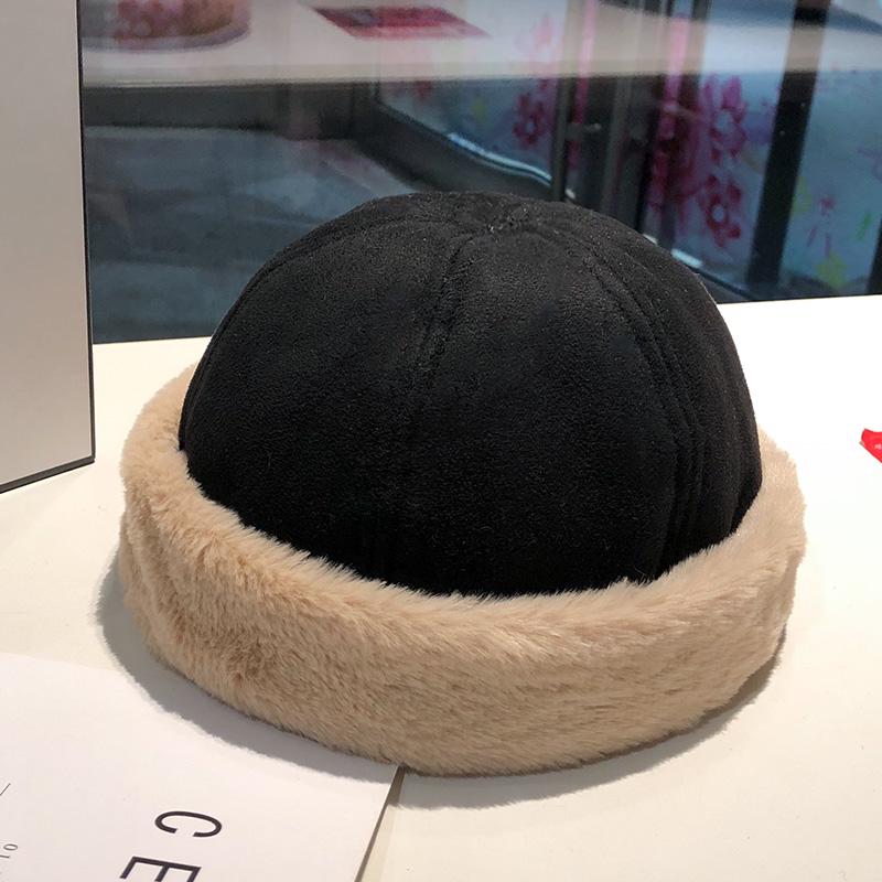 

Women s Fleece-Lined Winter Hat: Thick Suede, Warm Melon Skin, Korean & Japanese Retro Style, Versatile Plush Hat Medium (56-58cm)
