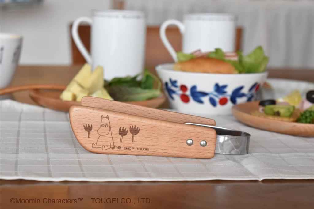 TOUGEI Table Tongs Made of Natural Wood by Rattan Moomin Series (Moomin) Art,