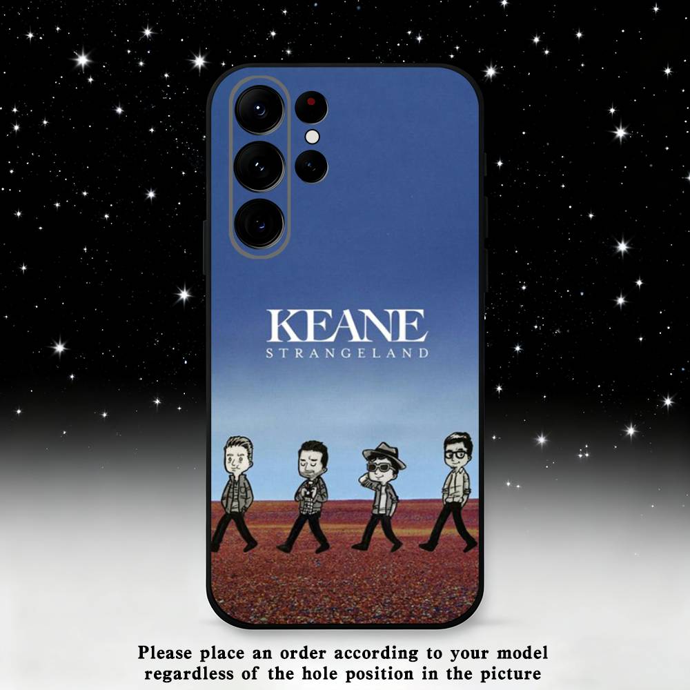 Music Band K-KEANE Phone Case For Samsung S25,S24,S21,S22,S23,S30,Ultra,S20,Plus,Fe,Lite,Note,10,9,5G Black Cover