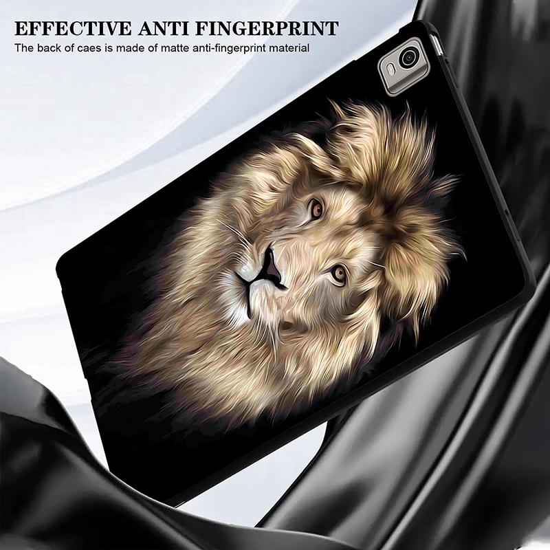 Silicone Tablet Case For For Nokia T21 10.4inch 2025 Stand Cover Nokia T10 8.0 2025 PU Flexible Soft TPU Black Shell Back Cover