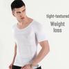 140D Nylon Men's Body Shaper Compression Top - Slimming & Shaping Short Sleeve Binder