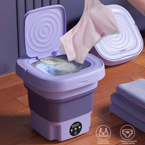 Folding Washing Machine Portable Mini Washer Powerful Decontamination Easy Operation