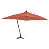 VidaXL Cantilever Garden Parasol with Wooden Pole, Patio Sunshade, Sun Shelter, Terrace Parasol 44494