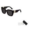 Dior Pani S2I Logo Kwadratowe Okulary Przeciwsłoneczne Damskie Okulary Przeciwsłoneczne Czarne MISSDIORS2F-10A0