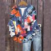 Summer Tops For Women Cute V Neck 3/4 Sleeve Blouses Floral Print Top Casual Shirts
