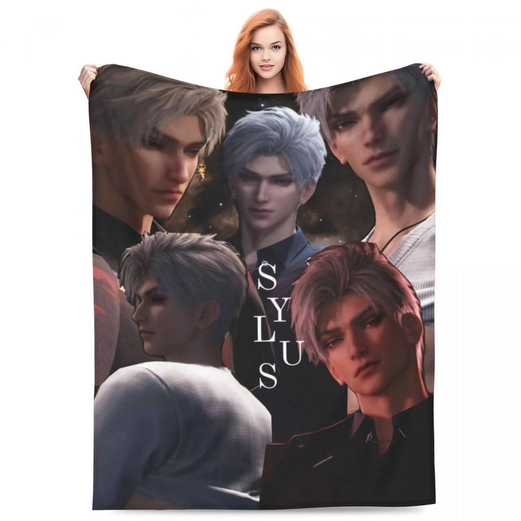 Sylus Love And Deepspace Super Soft Blanket Airplane Travel Plush Throw Blanket Funny Couch Chair Flannel Bedspread Bed Cover