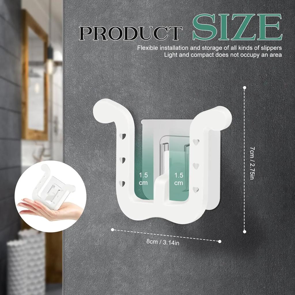 Slipper Rack Self-adhesive Bathroom Simple Slipper Hook Toilet Drainage Rack Wall Mounted Bedroom Storage Hook Shoe Drying Rack