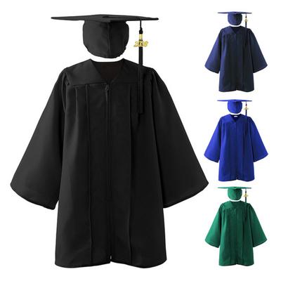 Kindergarten Abschlusskappe und Talar Set Unisex Glückwunsch Absolvent Outfit mit 2026 Quastenanhängern für Vorschule Kindergarten