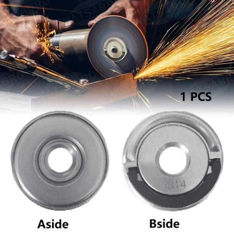 1PC Angle Grinder M14 Thread Inner Outer Flange Nut Set Quick Release Nut Power Replacement For Bosch Metabo Release Change Angle Grinder Accessories