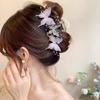 13cm Chiffon Bead Tassel Hair Claw Jaw Elegant Fairy Butterfly Hair Clip Crab Girls Large Hairpins For Women Hair Accessories Headwear