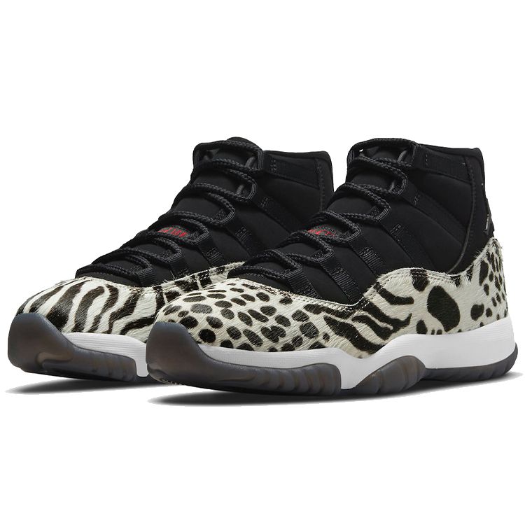 Air Jordan 11 Retro Animal Instinct Damen Sneaker Mehrfarbig Schwarz Gym-Rot AR0715-010