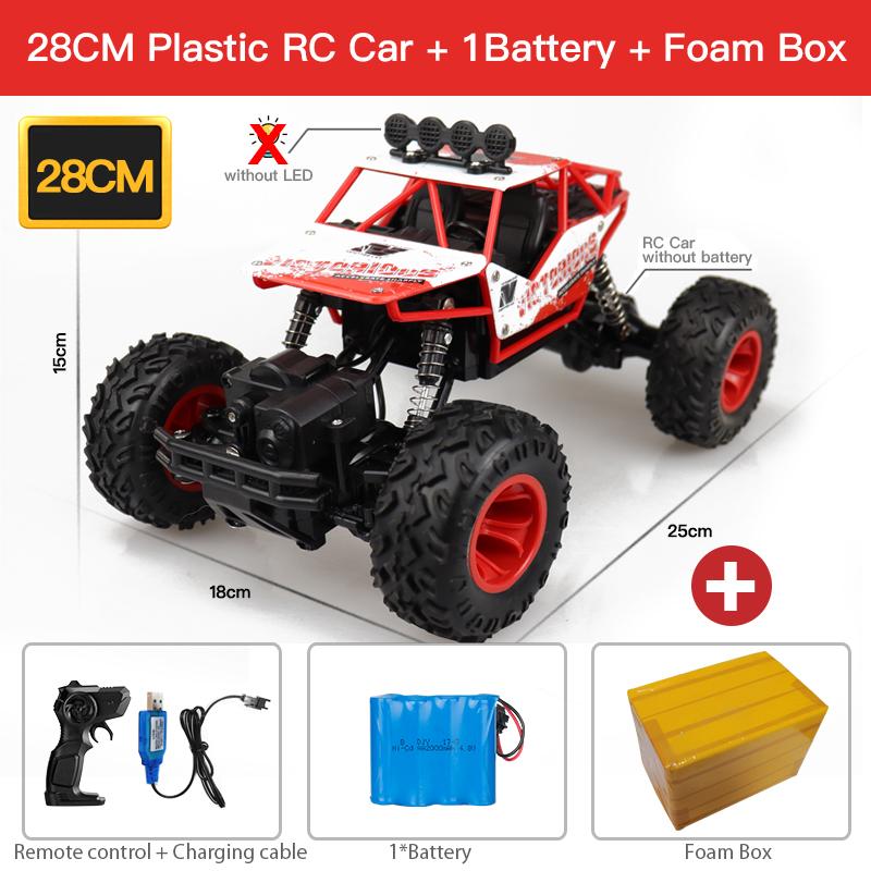 1:16 4WD RC Car With Led Lights Radio Remote Control Cars Buggy Off-Road Control Trucks Boys Toys for Children
