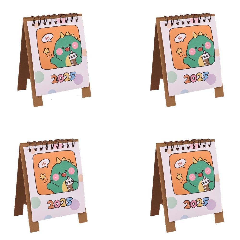 

4 шт./комплект Потовщений настільний календар з дизайном 2025, що перегортає, настільний календар, орнамент, дитячий подарунок Style 3