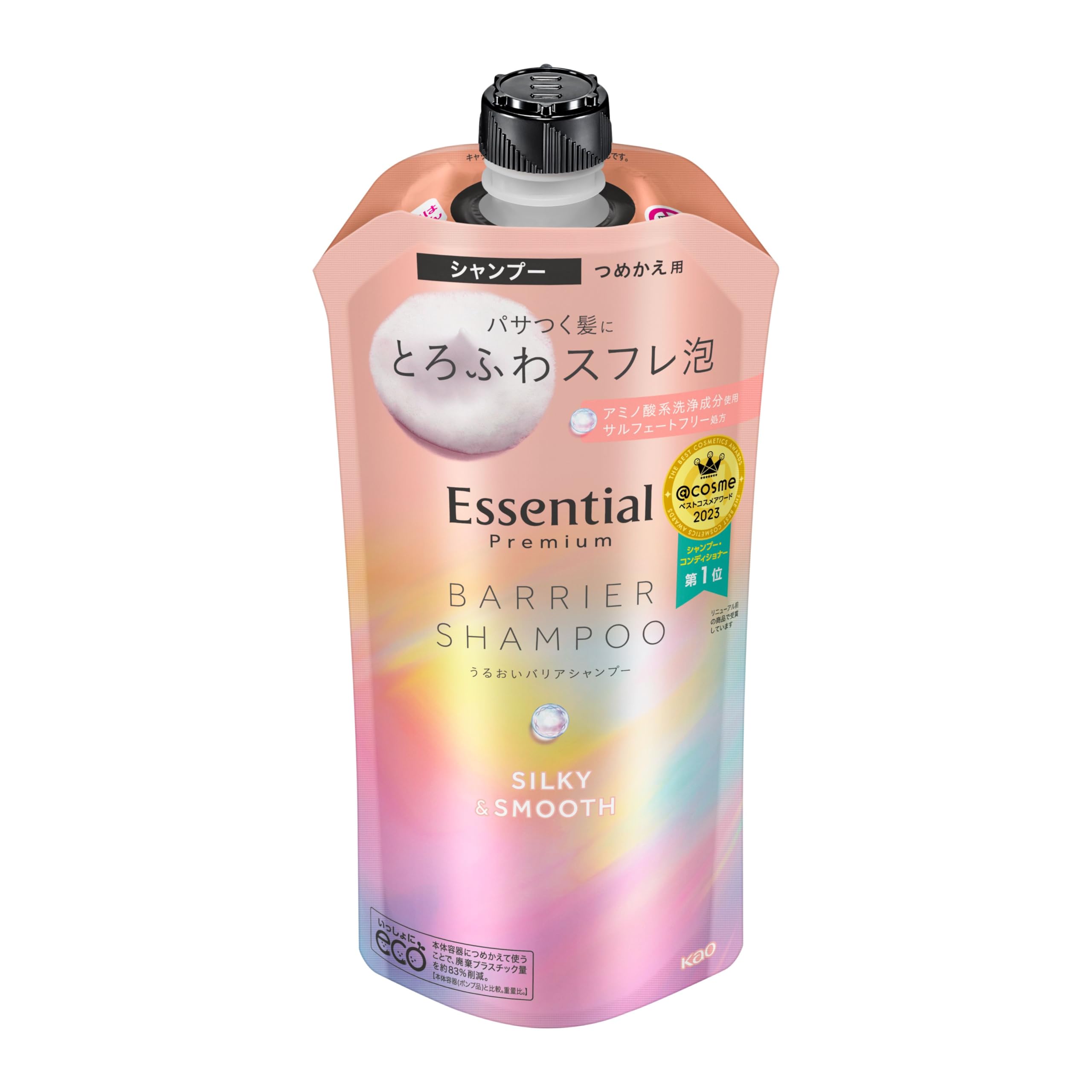 

Essential Premium Moisture Barrier Silky 340ml Shampoo, & Smooth, Refill,