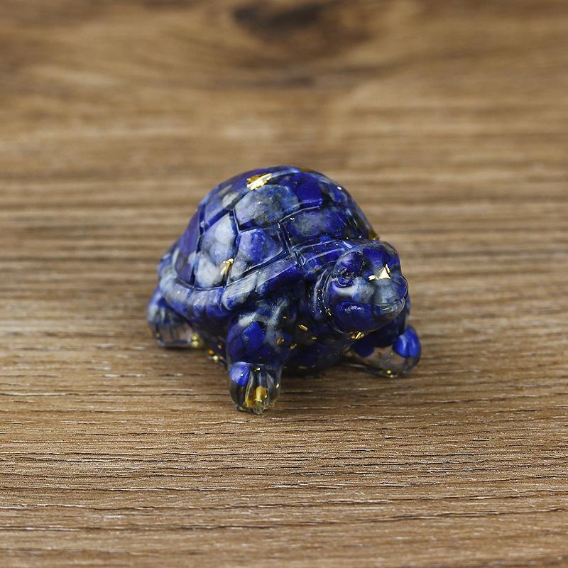 Creative Artificial Fish Turtle Dolphin Jewelry Beautiful Koi Fish Turtle Dolphin Natural Crystal Fish Table Car Home Decoration Gift for Friends