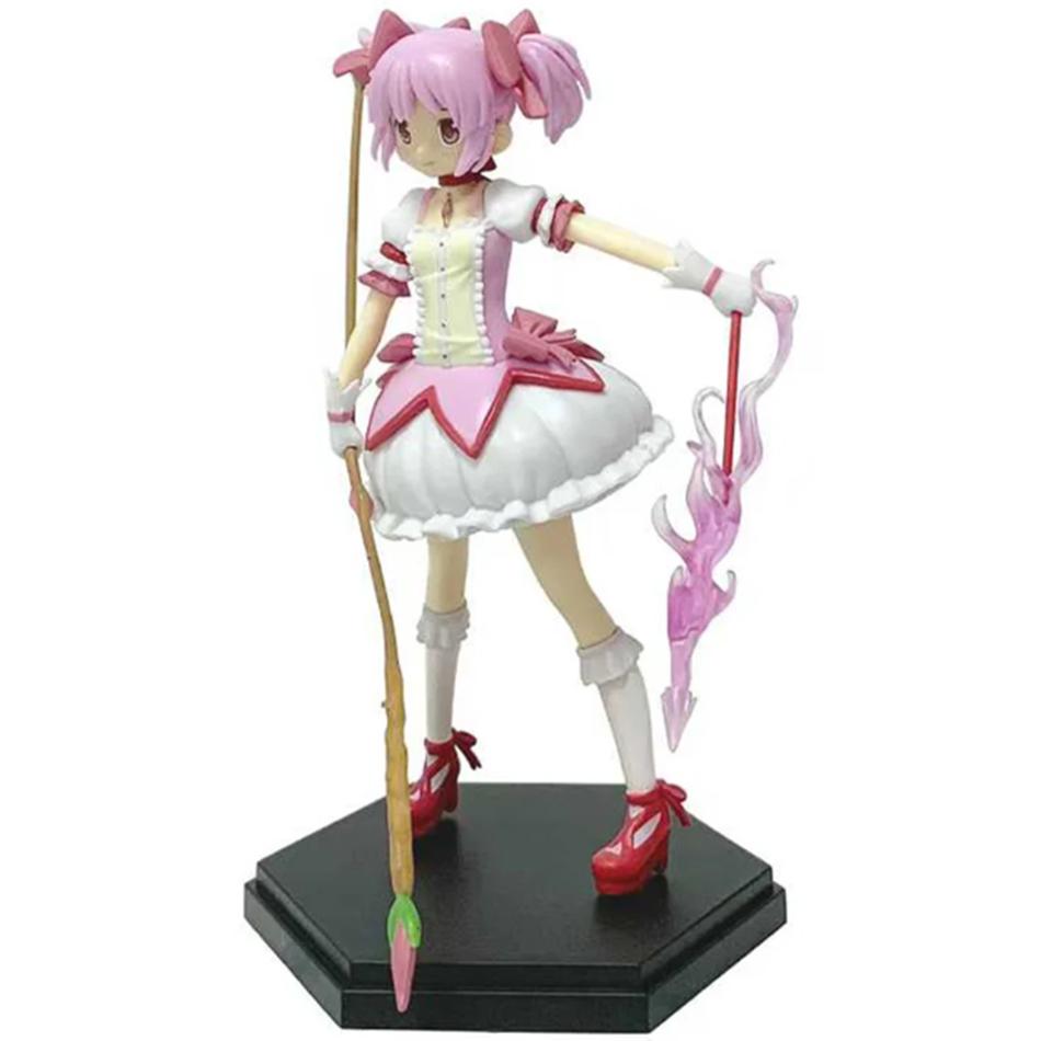 Geschenk Puella Magi Madoka Magica Anime Figur Kaname Madoka Magisches Mädchen PVC Anime Actionfiguren Anime Cartoon Modell Spielzeug Geschenke