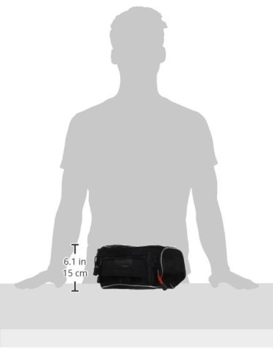 Komine Motorcycle Touring Waist Bag 3D Black 892 Mesh Material 3.3L SA-228