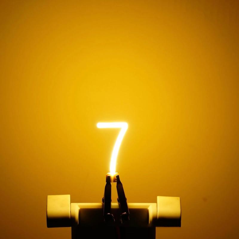 Number 0/1/2/3/4/5/6/7/8/9 Led Filament Dc 3V Cob Edison Yellow White Diy Candle Led Diodes Party Decoration Light Accessories