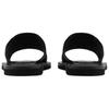 Emporio Armani Leather Flat Open-Toe Slide Sandals Men Footwear Black X4P139XR340K001