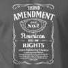 2ND AMENDMENT Whiskey T-Shirt Pro Guns Rights USA NRA Firearms S-6XL Tee