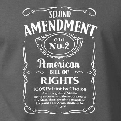 2ND AMENDMENT Whiskey T-Shirt Pro Guns Rights USA NRA Firearms S-6XL Tee
