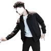 Men's Khaki Stand Collar Casual Jacket - Handsome & Trendy for Spring/Autumn