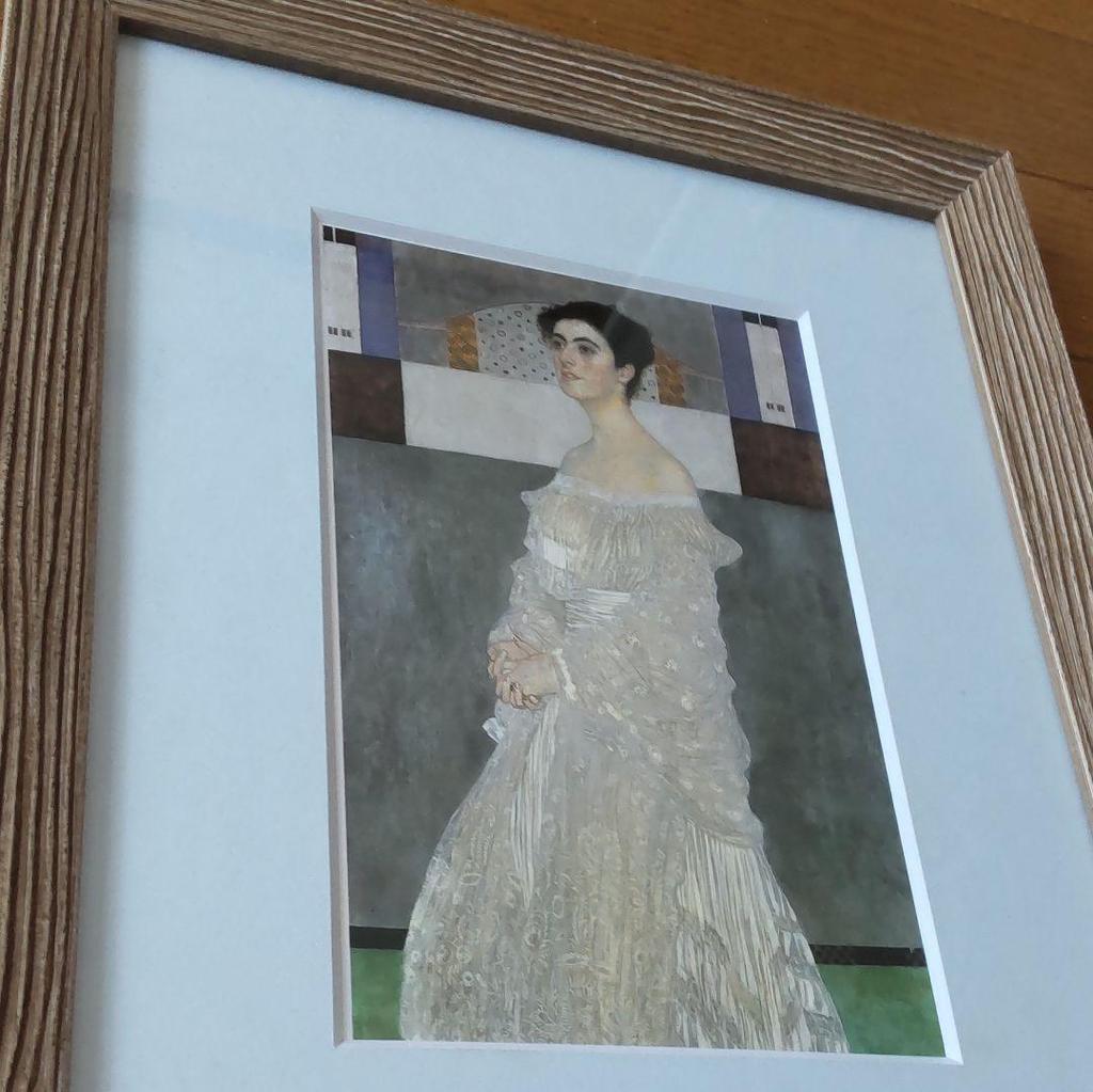 [USED] Klimt Portrait of Margaret Stonborough (framed with sale mat) 28 x 34 cm