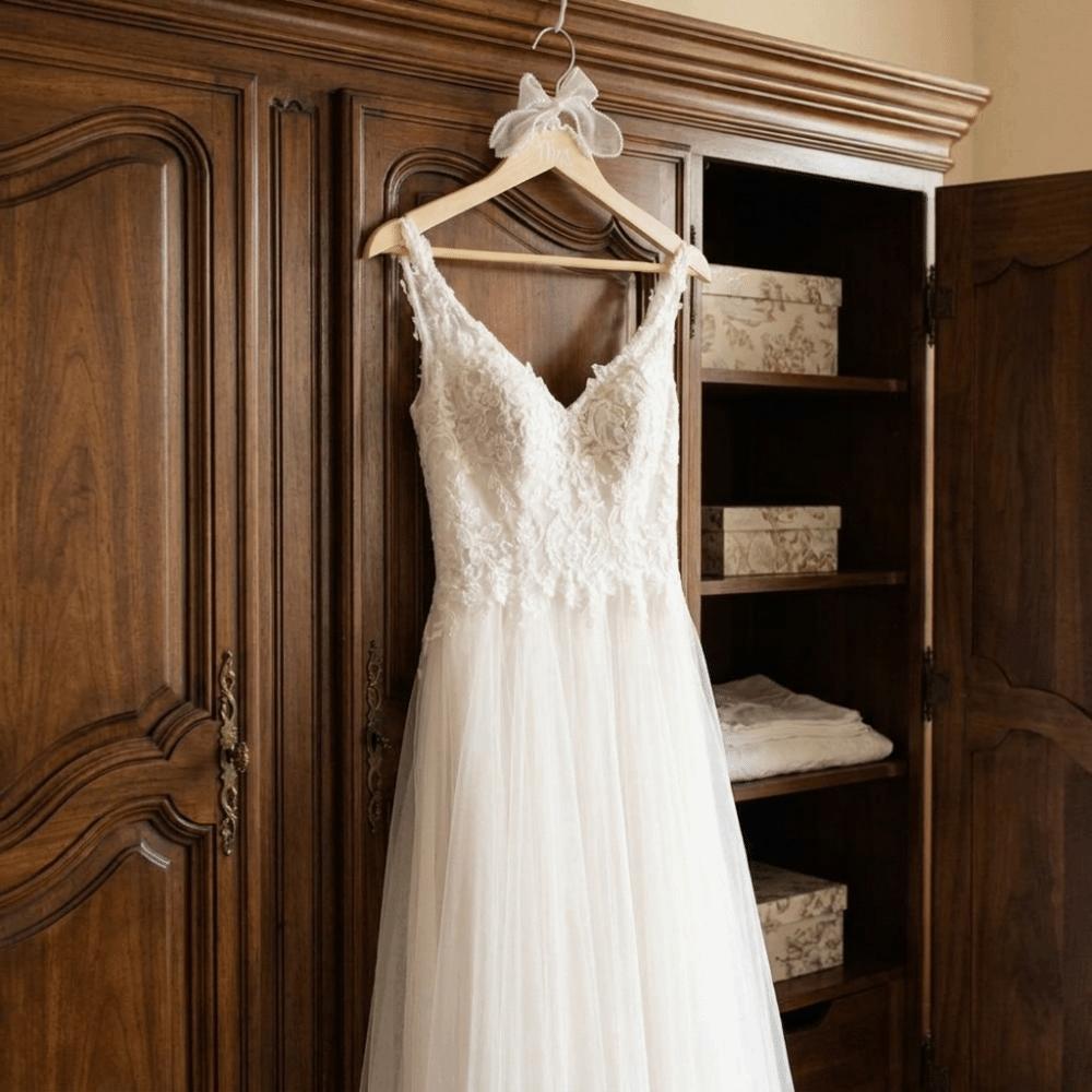 Adorned with Pearls Wooden Hanger Space-Saving Wedding Dress Hanger  Bridal Shower